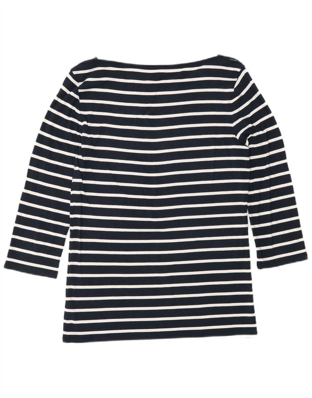 Tommy Hilfiger Womens Top 3/4 Sleeve UK 10 Small Navy Blue Striped