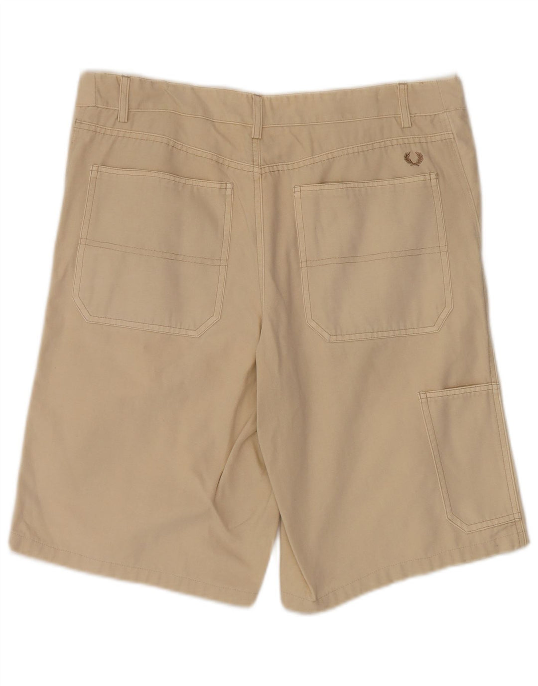FRED PERRY Mens Casual Shorts IT 48 Medium W36 Beige Cotton