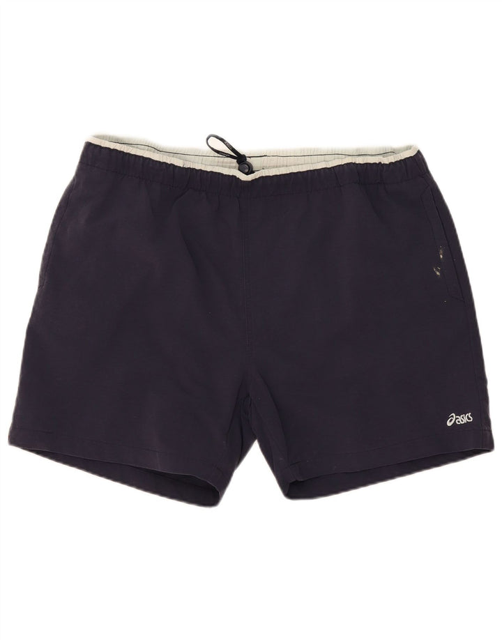 Asics Mens Graphic Sport Shorts 2XL Navy Blue