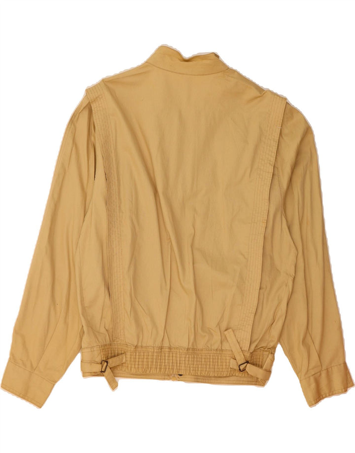 VINTAGE Mens Bomber Jacket IT 50 Large Beige Cotton Vintage Vintage and Second-Hand Vintage from Messina Hembry 