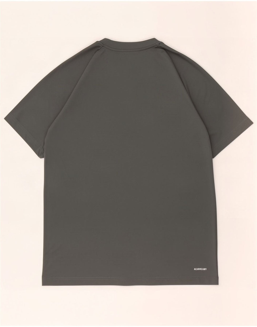 Adidas Mens Aeroready T-Shirt Top Medium Grey Polyester