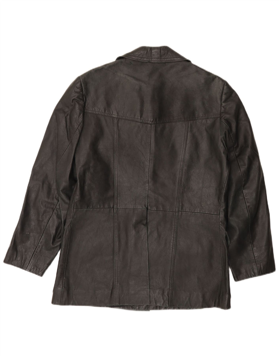 VINTAGE Mens Leather Jacket UK 38 Medium Black