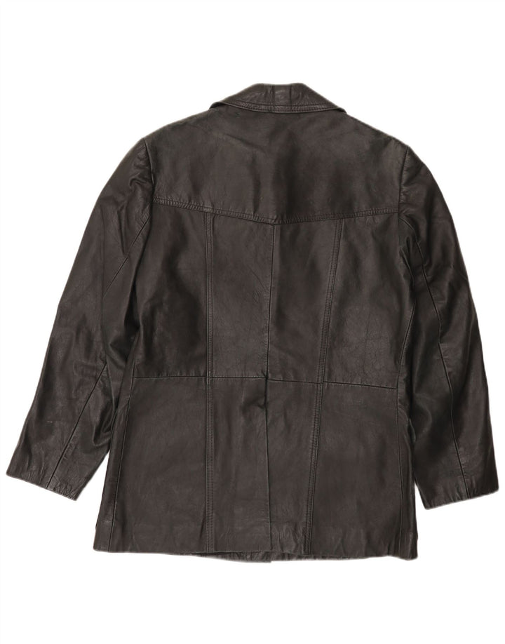 VINTAGE Mens Leather Jacket UK 38 Medium Black