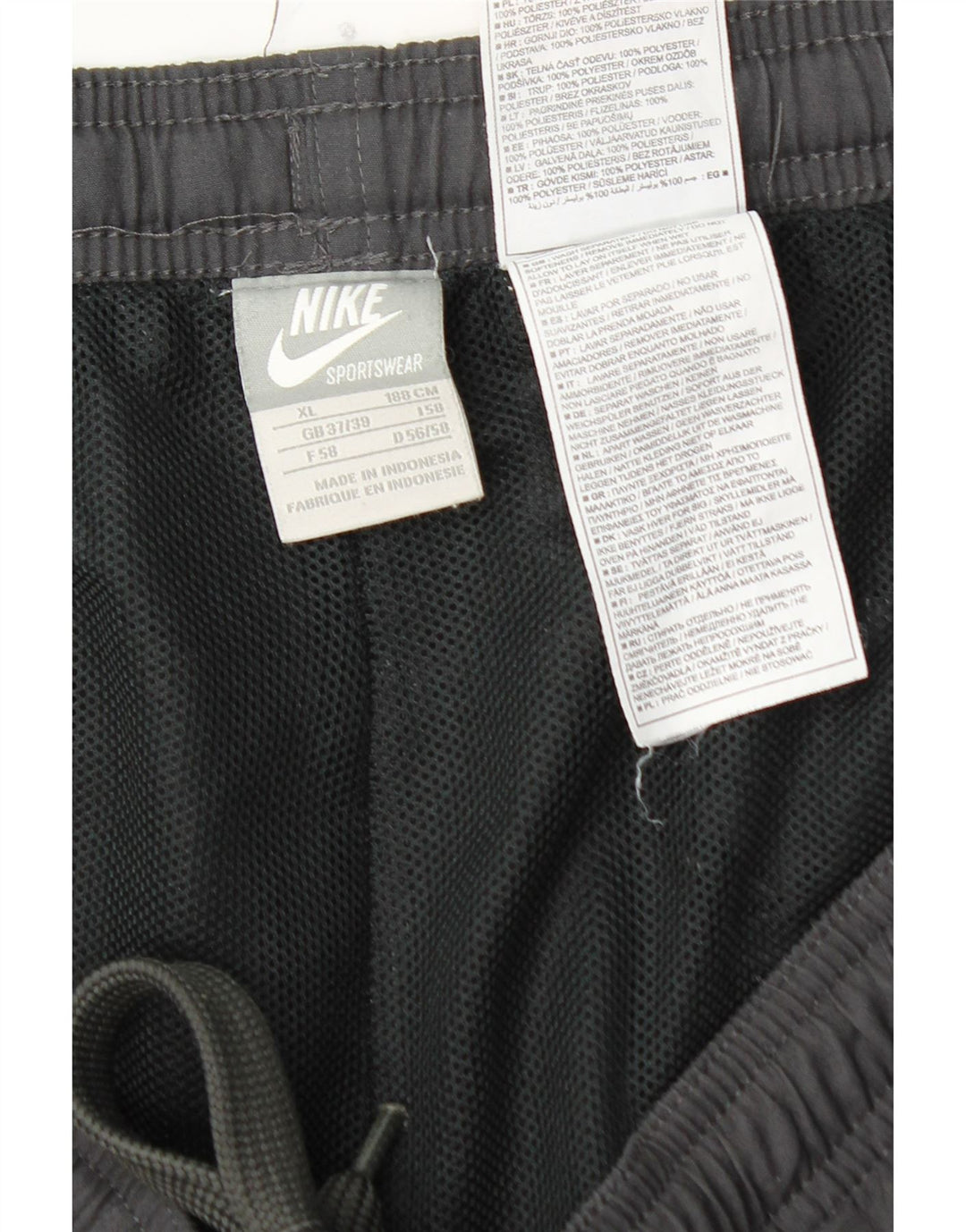 NIKE Mens Cargo Tracksuit Trousers XL  Grey Polyester