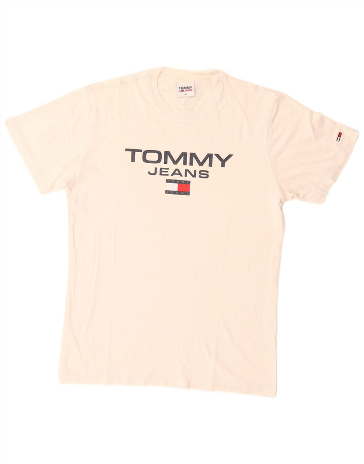 Tommy Hilfiger Mens Graphic T-Shirt Top XS White