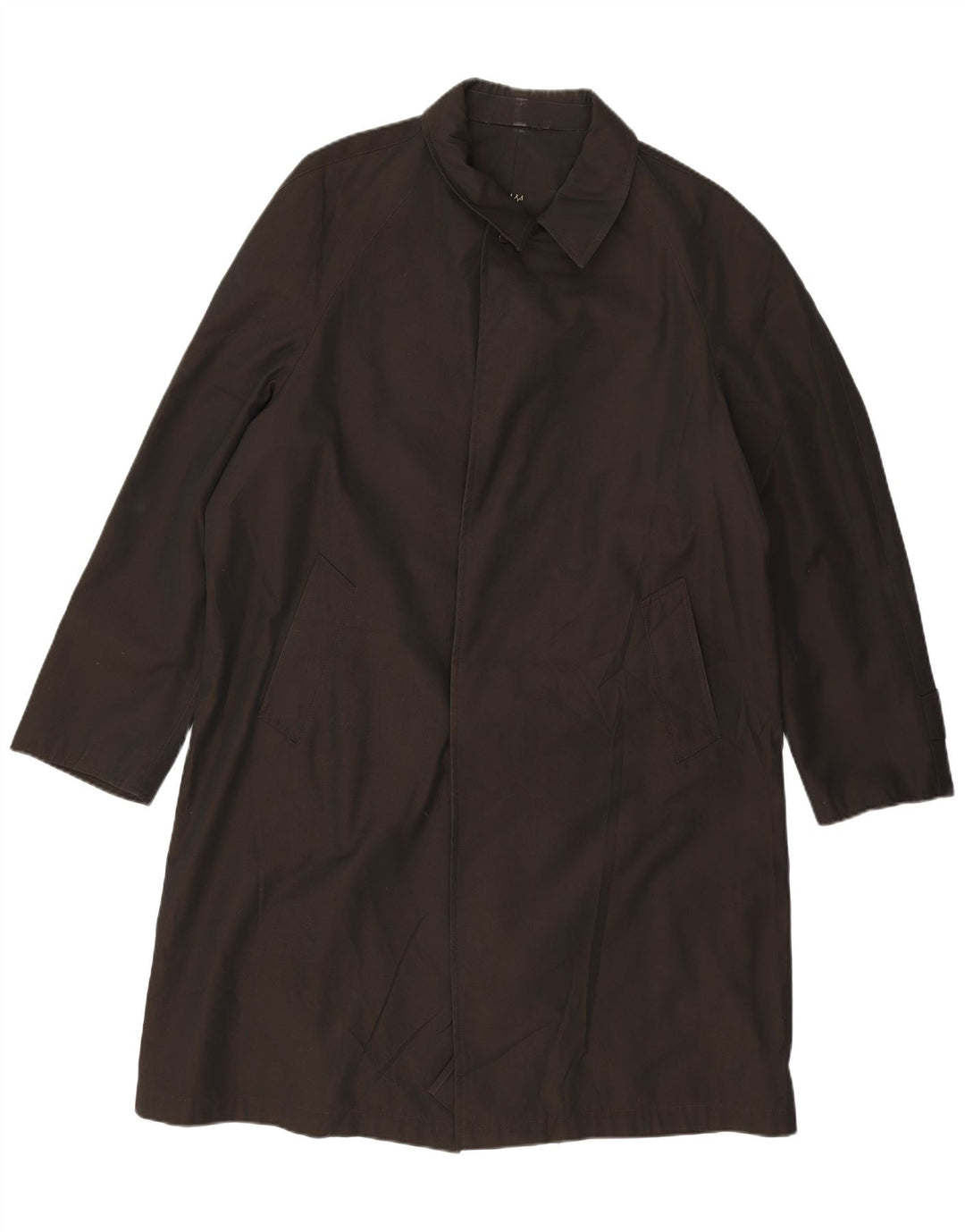 VINTAGE Mens Overcoat UK 40 Large Black