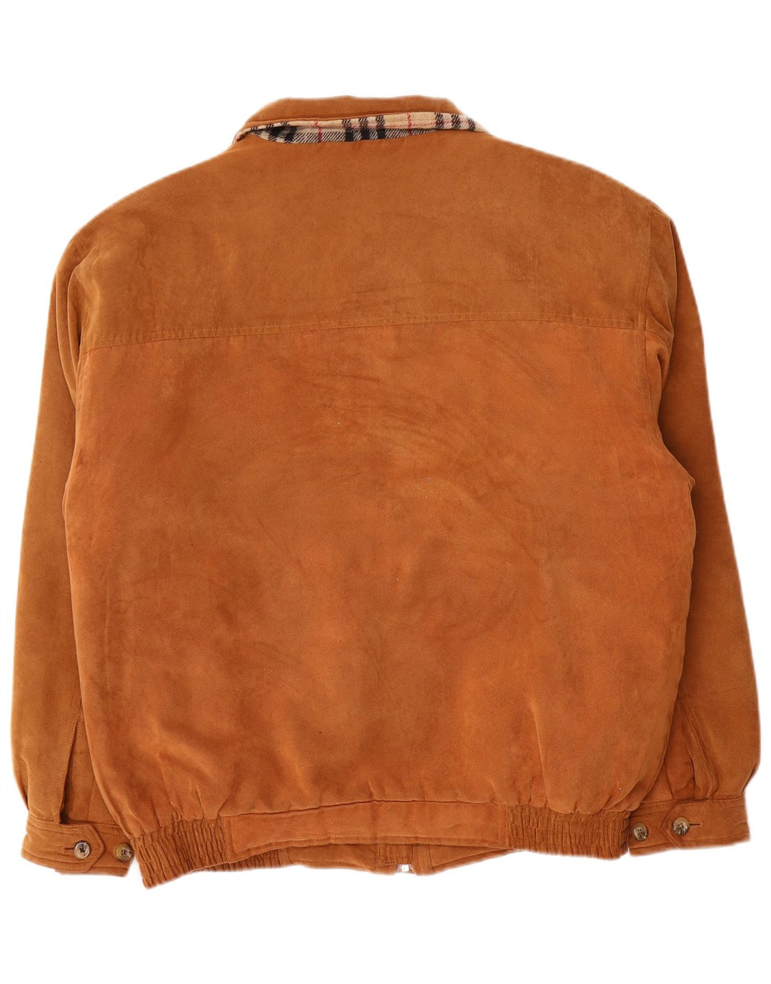 Roger Kent Mens Bomber Jacket UK 42 XL Brown Polyester