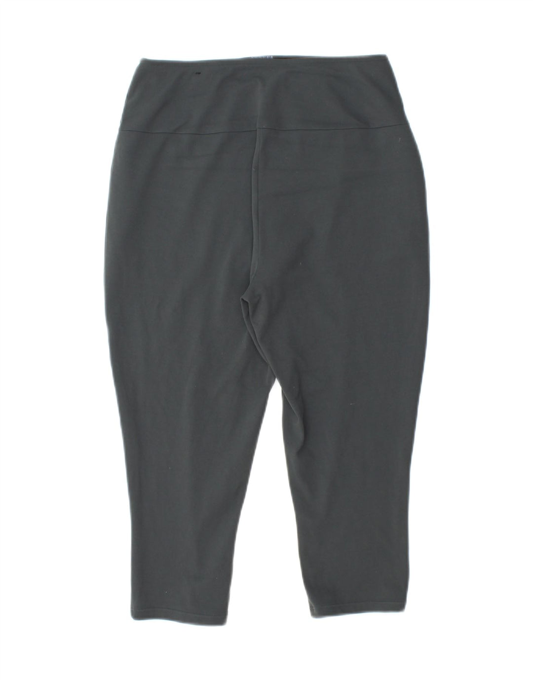 REEBOK Womens Capri Leggings UK 12/14 Medium Grey Polyamide