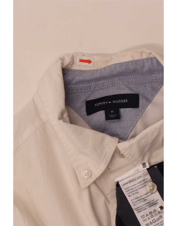 Tommy Hilfiger Mens Shirt Medium White Colourblock
