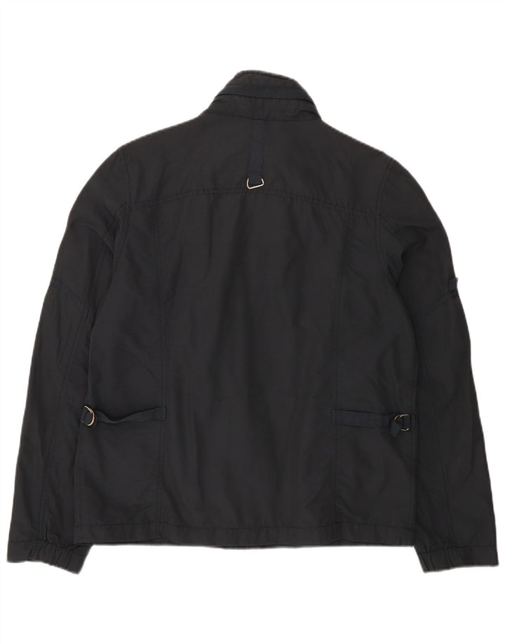 Canadiens Womens Utility Jacket UK 16 Large Navy Blue Cotton