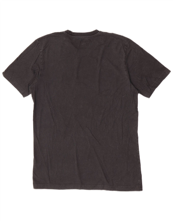 Reebok Mens Graphic T-Shirt Top Medium Black Cotton