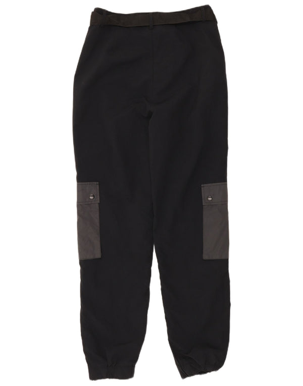 Ellesse Womens Cargo Trousers UK 12 Medium W30 L30 Navy Blue Colourblock