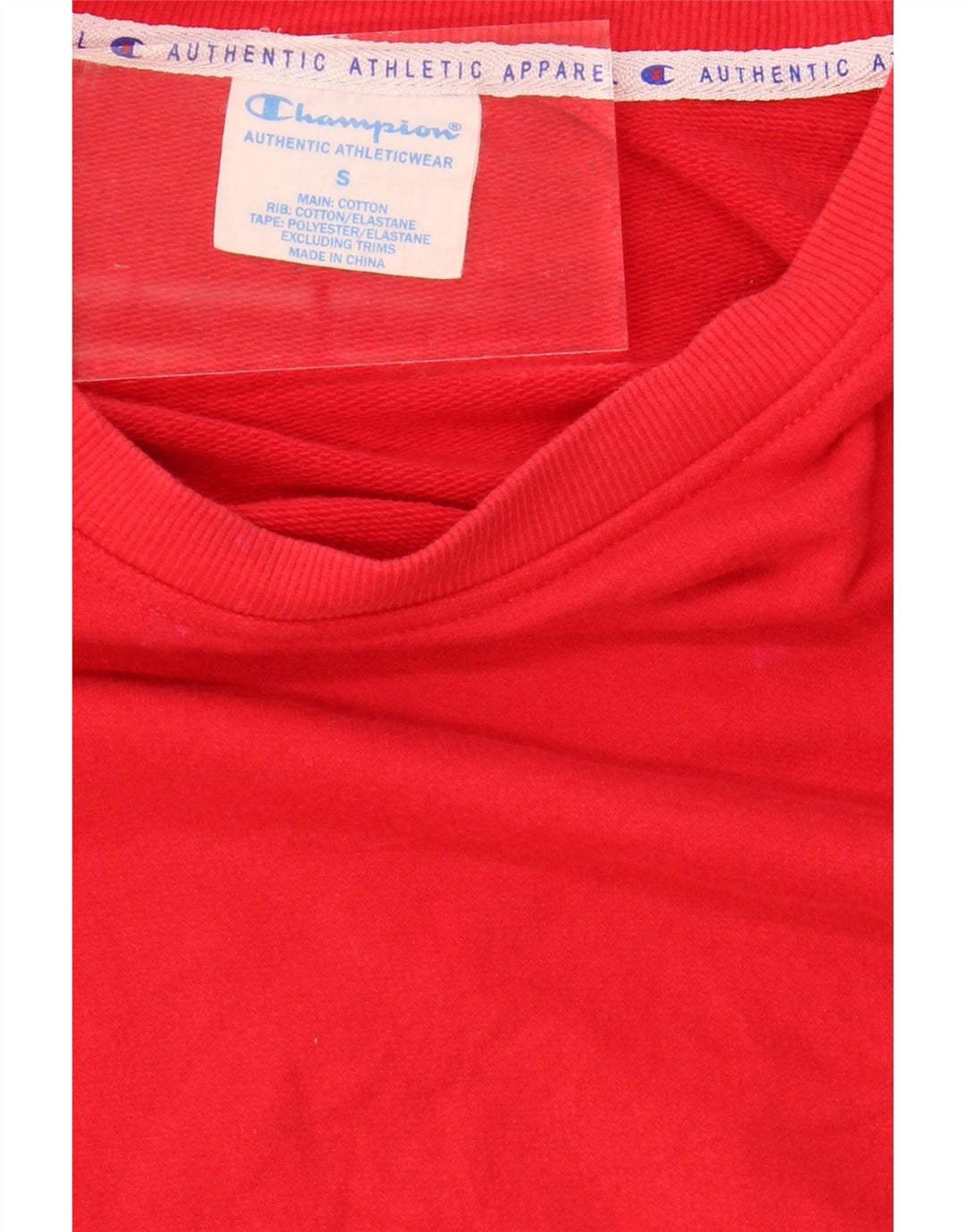 CHAMPION Womens Oversized Graphic Sweatshirt Jumper UK 10 Small Red Vintage Champion and Second-Hand Champion from Messina Hembry 