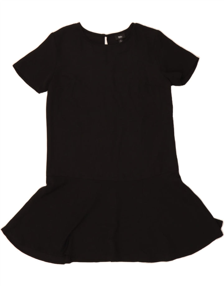 MOSSIMO Womens Drop Waist Dress UK 14 Medium Black Polyester Vintage Mossimo and Second-Hand Mossimo from Messina Hembry 