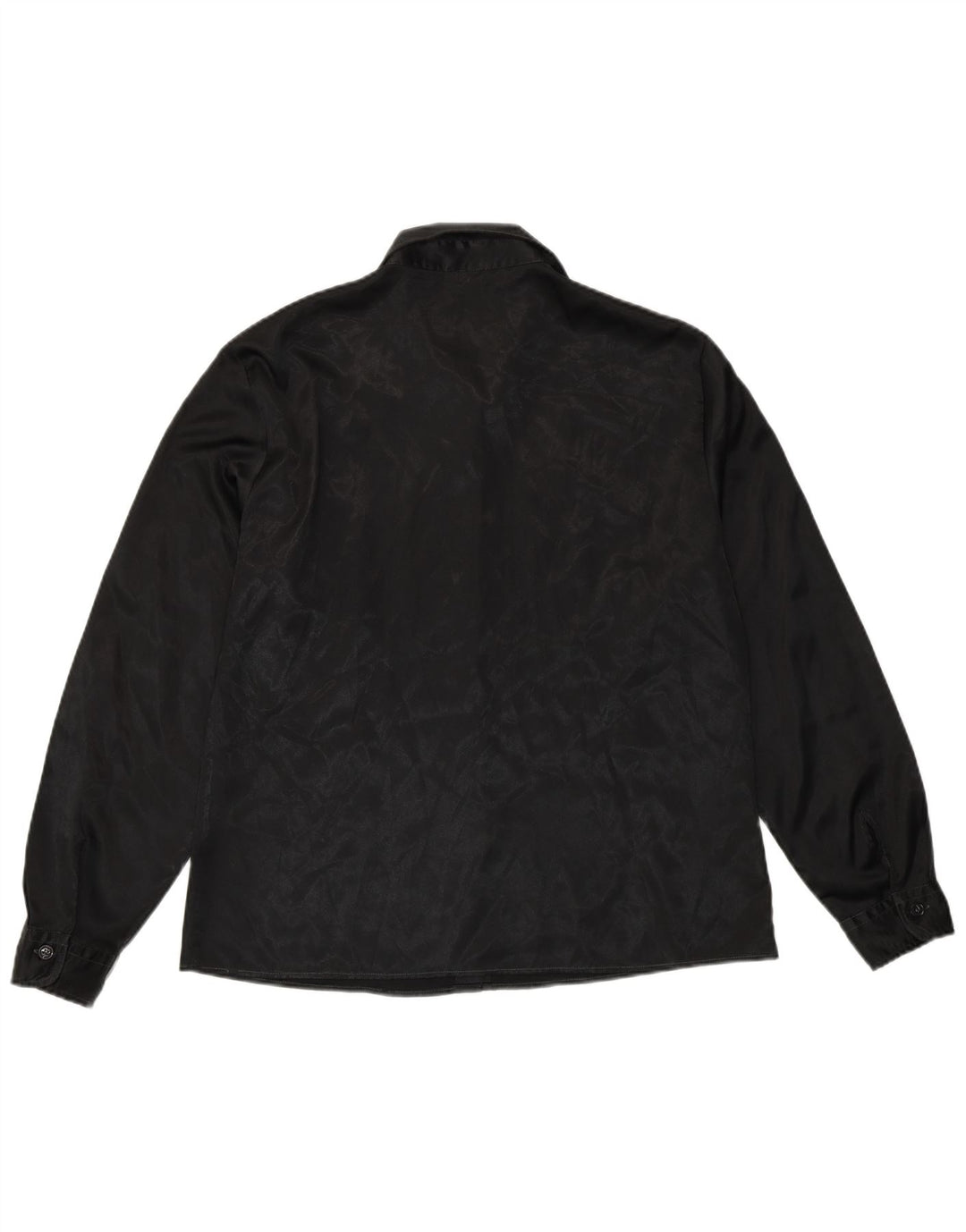 Benetton Womens Shirt IT 48 XL Black Animal Print Polyester