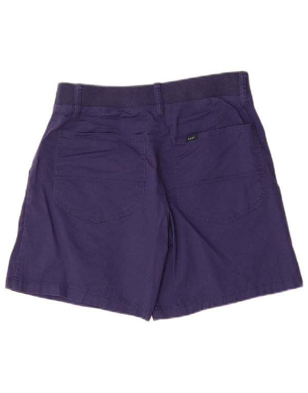 Lee Womens Chino Shorts US 6 Medium W30 Navy Blue Cotton