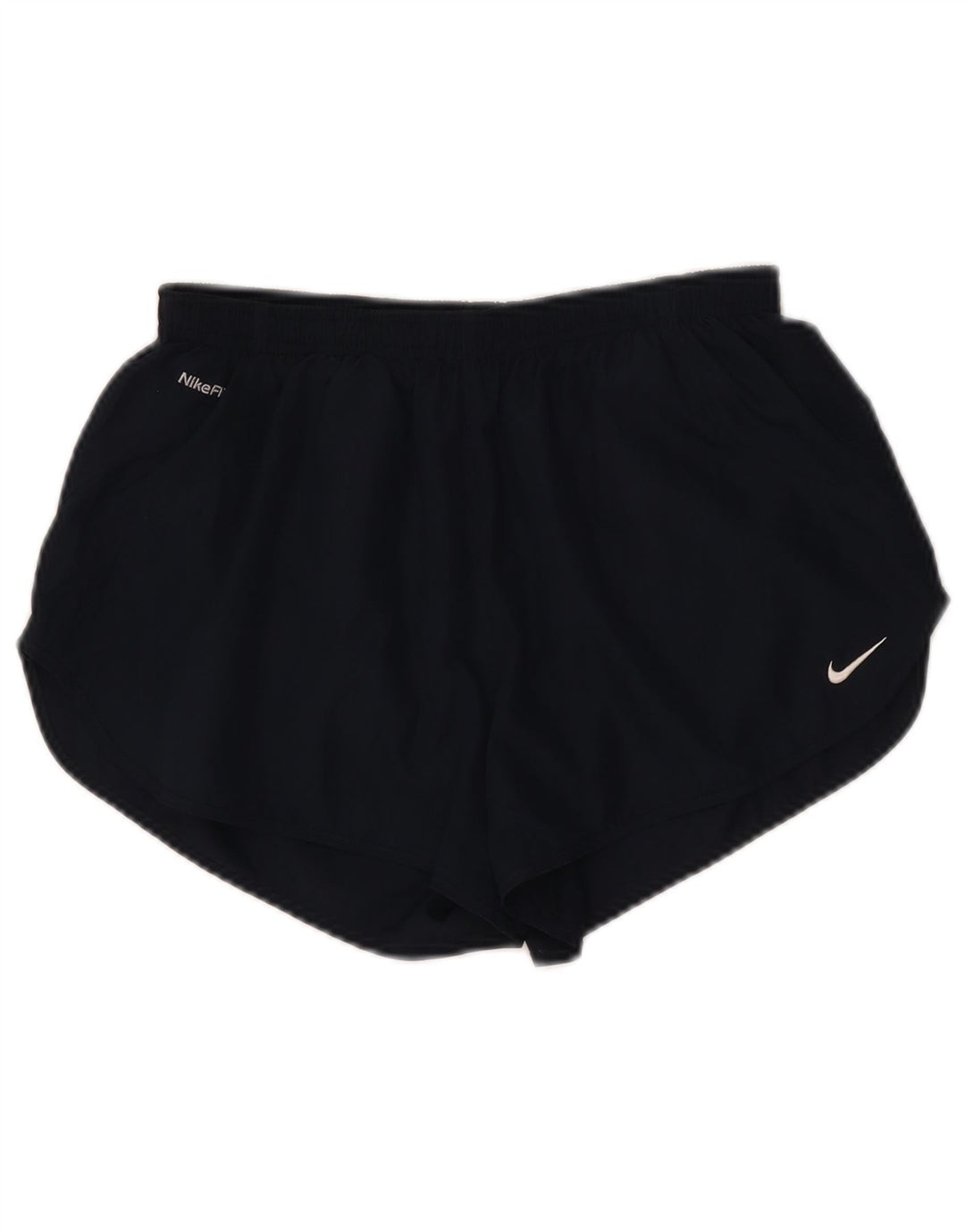 NIKE Womens Sport Shorts UK 8 Small  Navy Blue Polyester