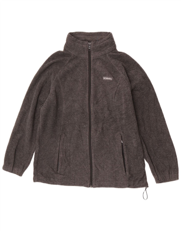 Columbia Womens Fleece Jacket UK 14 Large Grey