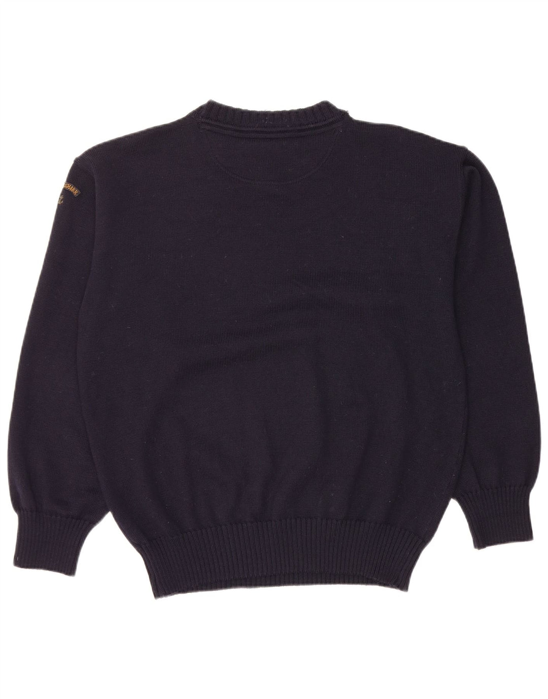 PAUL & SHARK Mens V-Neck Jumper Sweater Medium Navy Blue New Wool