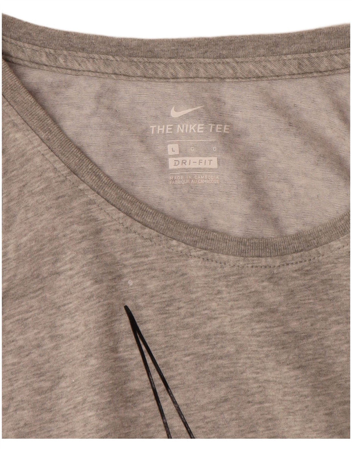 Nike Mens Dri Fit Graphic Vest Top Large Grey Cotton