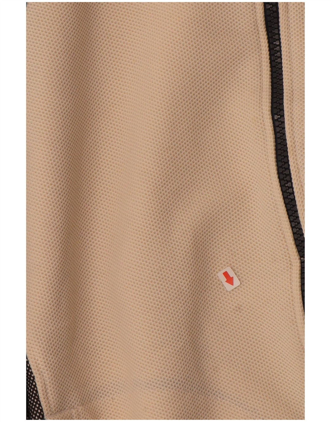 ASICS Mens Graphic Tracksuit Top Jacket Medium Beige Colourblock