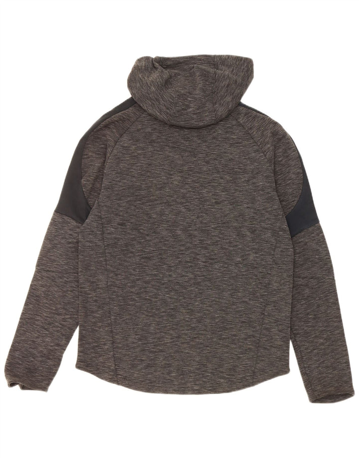 Puma Mens Hoodie Jumper Medium Grey Flecked Cotton