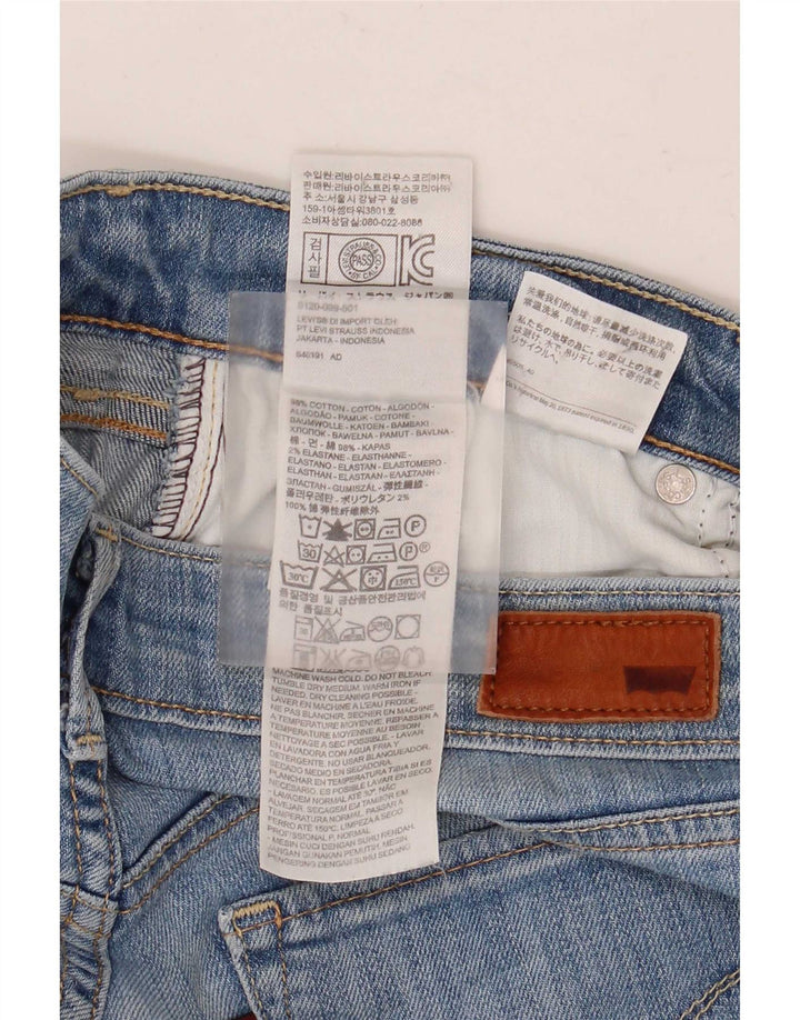 Levi's Womens Straight Jeans W28 L28 Blue Cotton