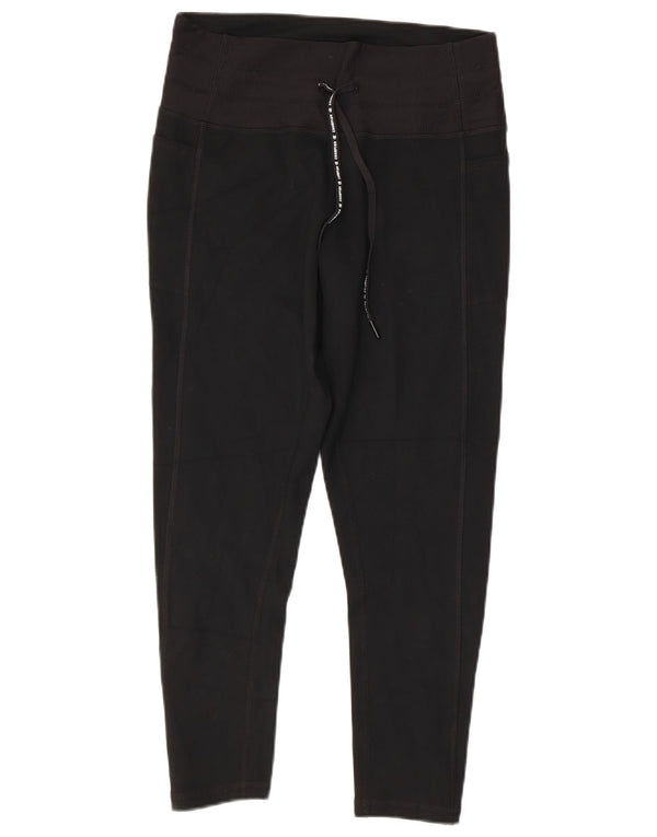 CHAMPION Womens Capri Leggings UK 14 Large  Black Polyester