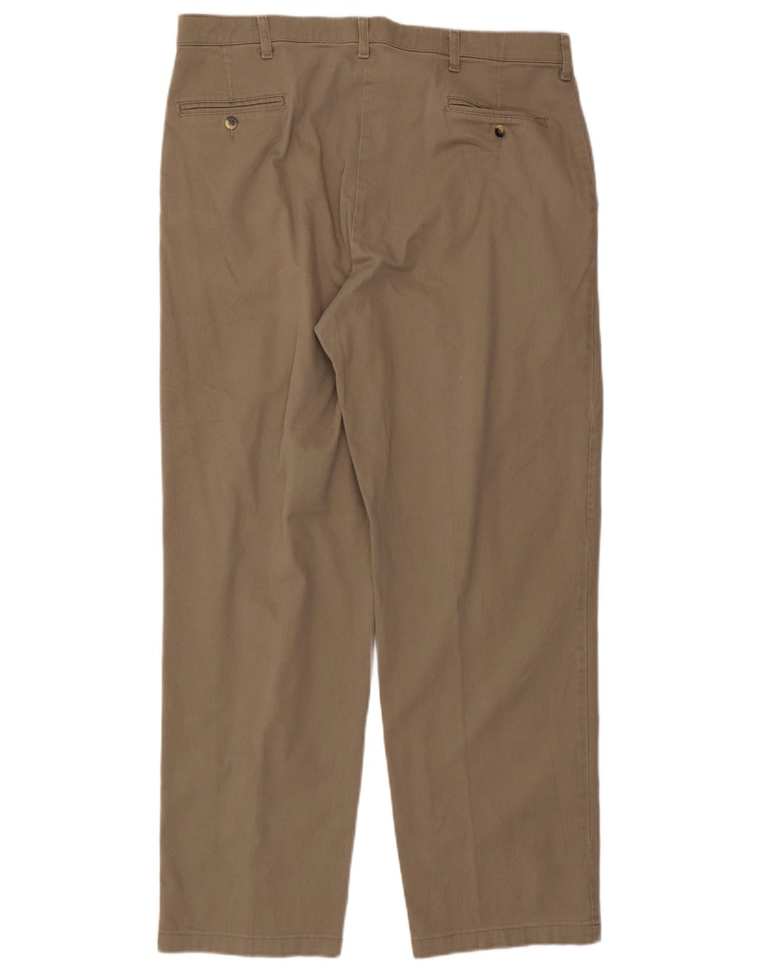 WRANGLER Mens Comfort Fit Pegged Chino Trousers W38 L32 Brown Cotton
