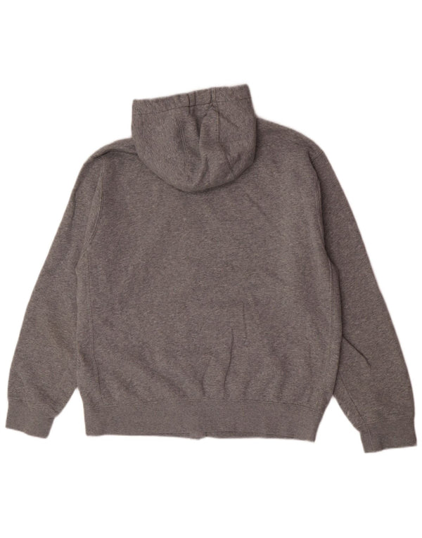 Nike Mens Hooded Zip Hoodie Sweater Medium Grey Cotton Sports