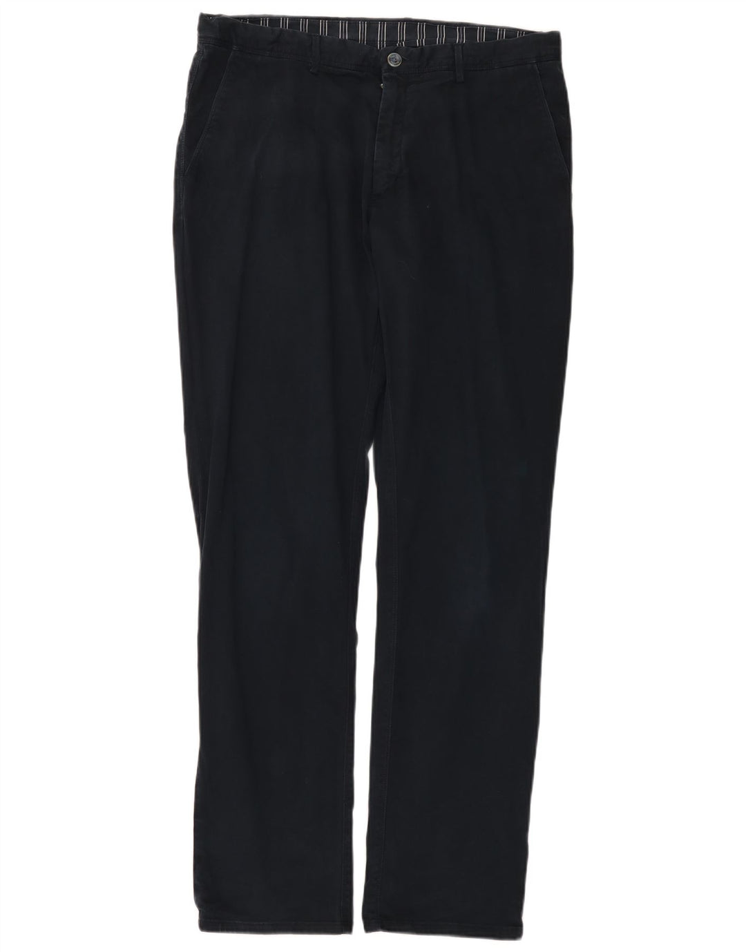 MASSIMO DUTTI Mens Chino Trousers EU 44 Large W34 L32 Navy Blue