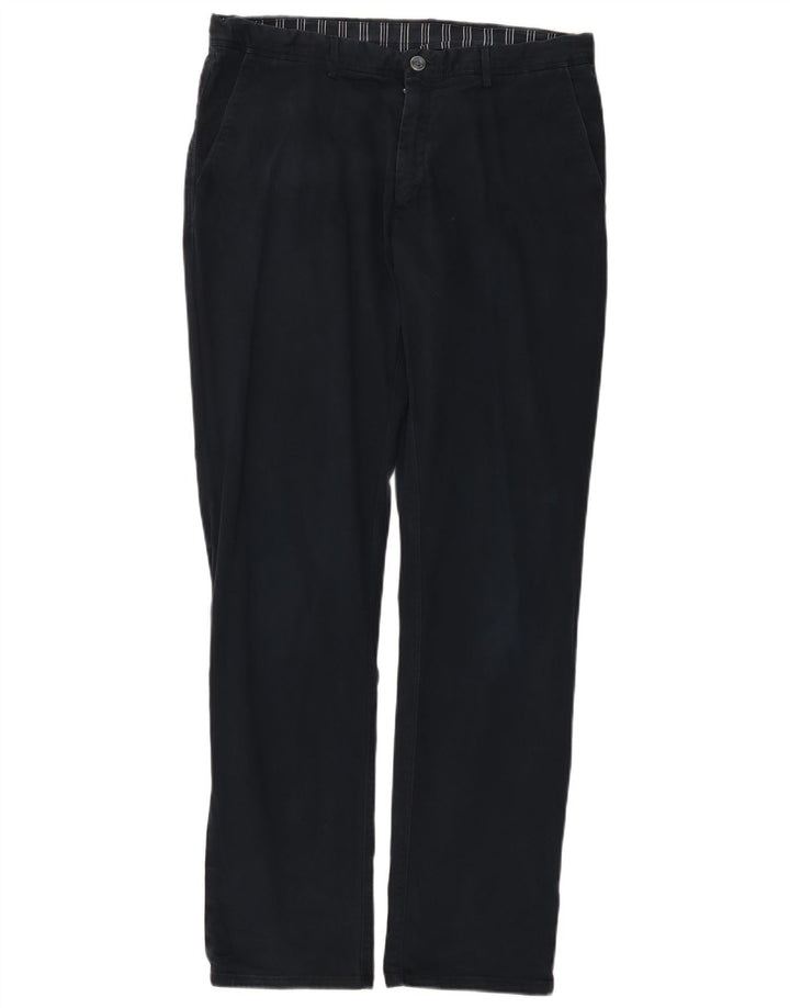 MASSIMO DUTTI Mens Chino Trousers EU 44 Large W34 L32 Navy Blue