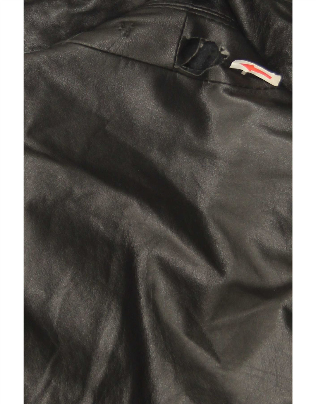 Vintage Mens Leather Coat EU 46 Small Black