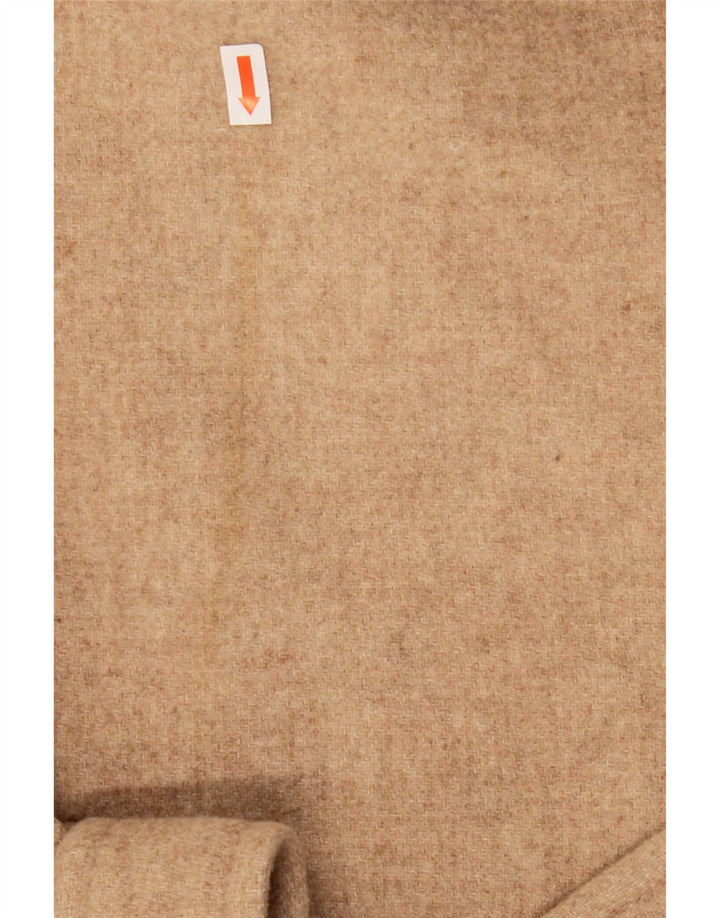 Zara Womens Loose Fit Overcoat UK 6 XS Beige