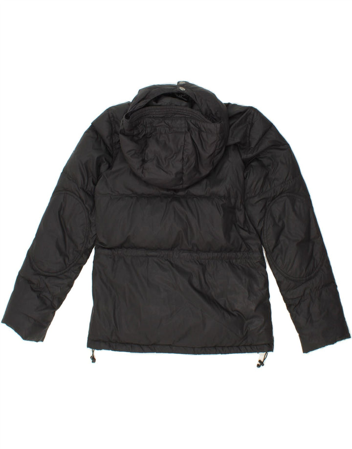 NORTH SAILS Womens Hooded Padded Jacket UK 14 Medium Black Nylon Vintage North Sails and Second-Hand North Sails from Messina Hembry 