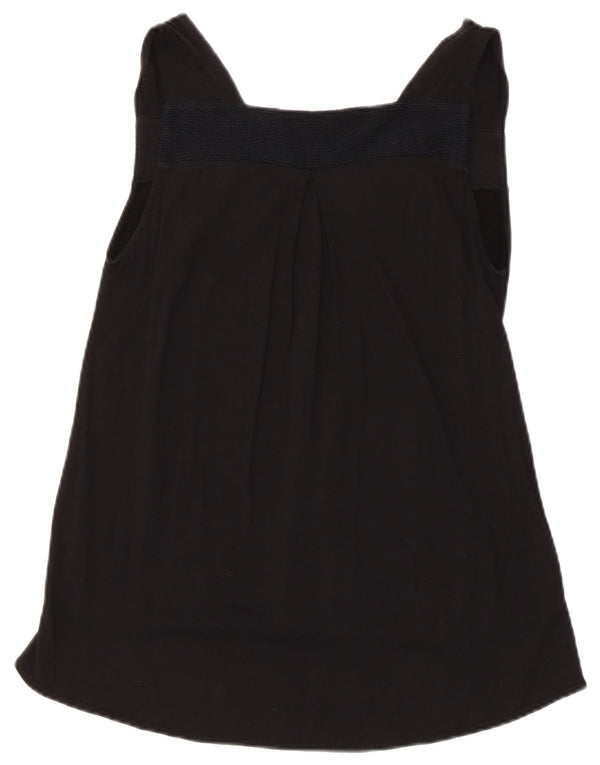 Zara Womens Sleeveless Tunic Top UK 12 Medium Black