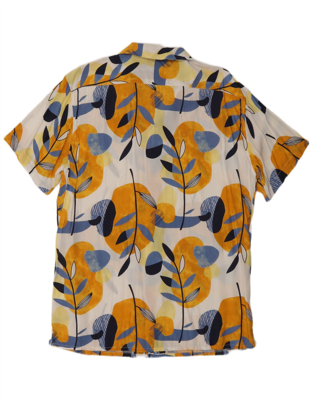 Vintage Mens Short Sleeve Shirt 2XL Multicoloured Floral Viscose