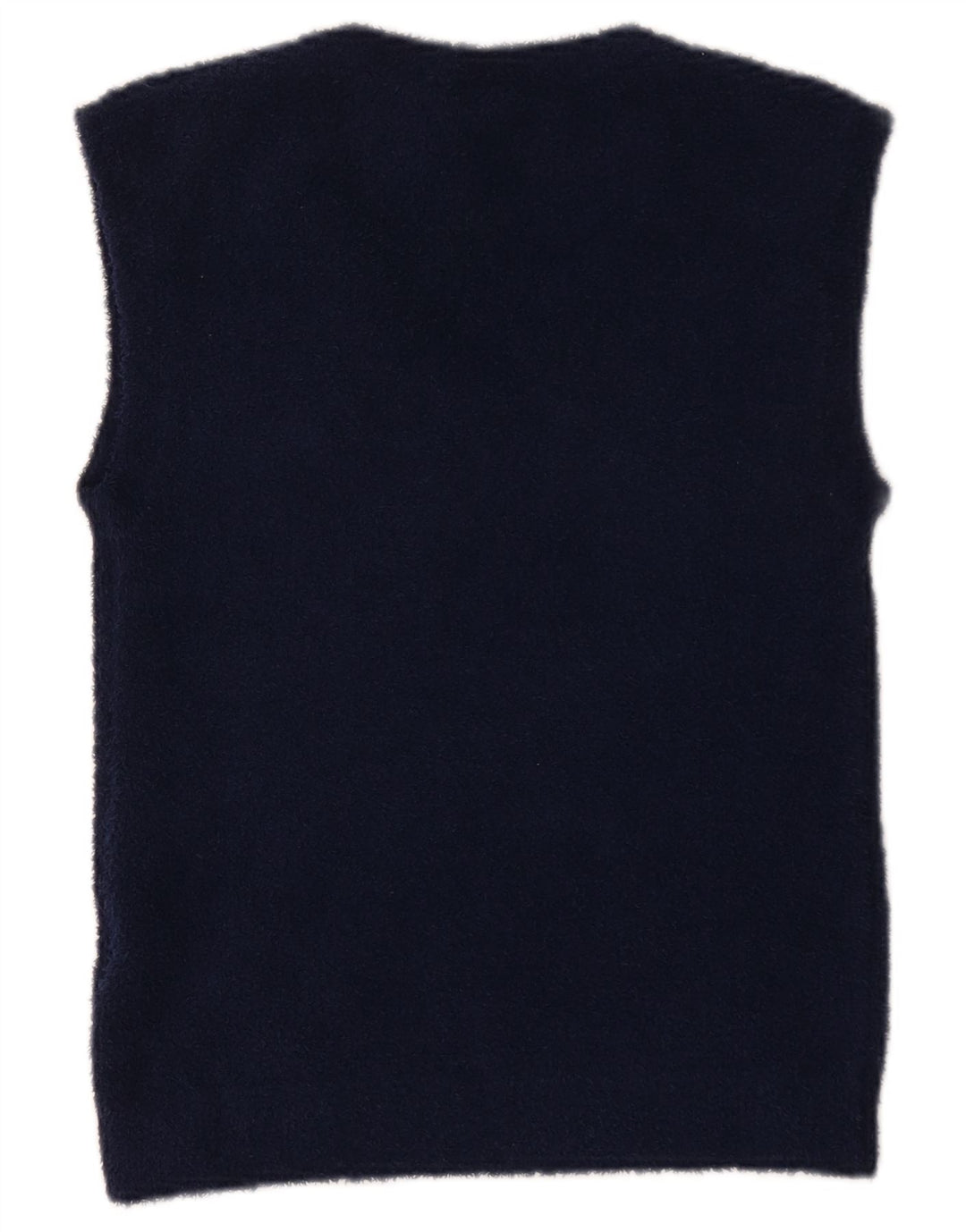 Adidas Womens Vest Tank Top UK 12 Medium Navy Blue Striped Polyester