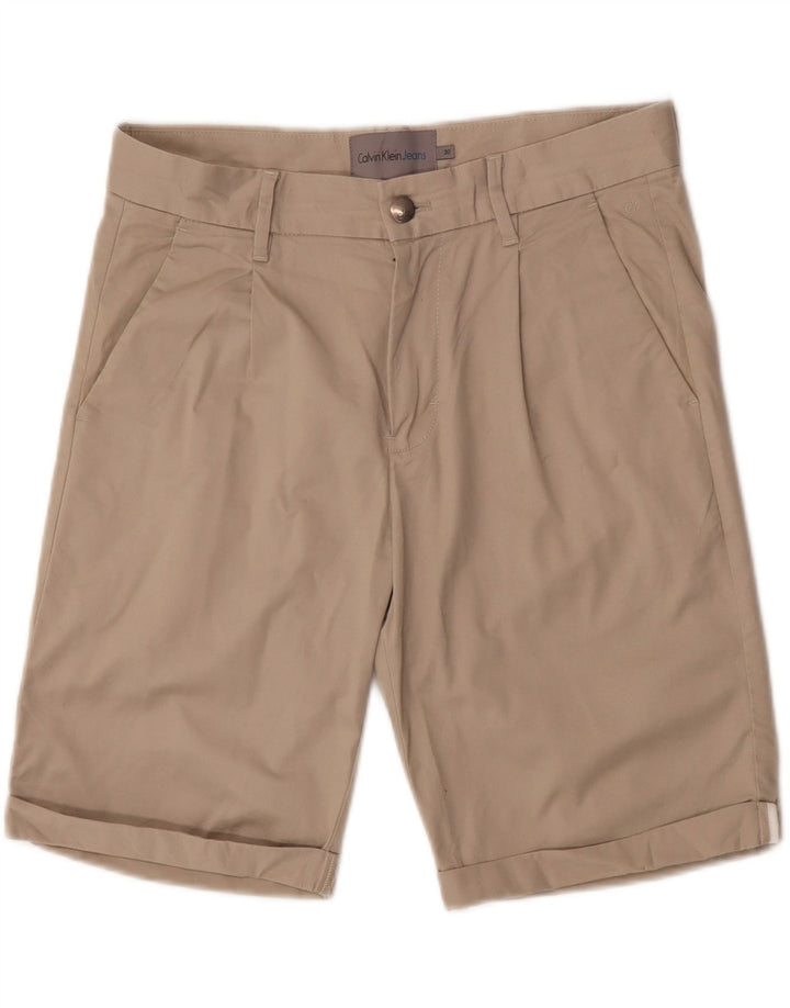 Calvin Klein Mens Pegged Chino Shorts W30 Medium  Beige
