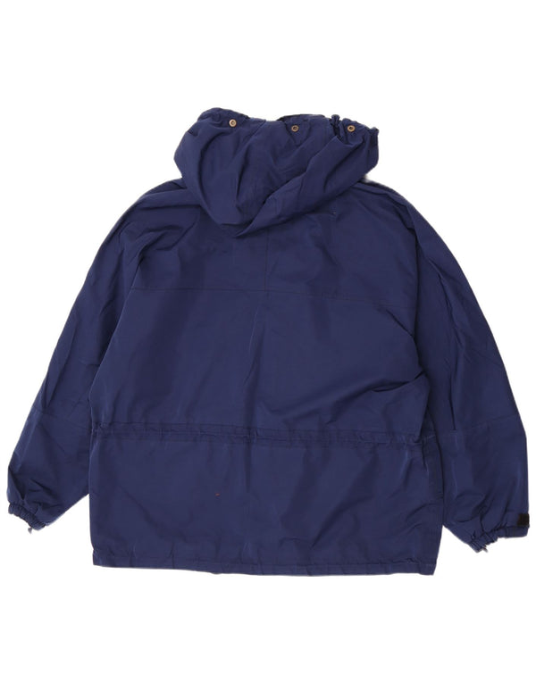 TECNOALP Womens Hooded Oversized Ski Jacket EU 46 XL Blue Polyester