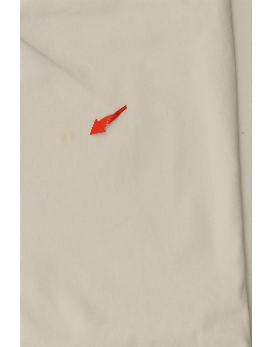 GUESS Womens Straight Cropped Trousers W29 L23 Off White Cotton