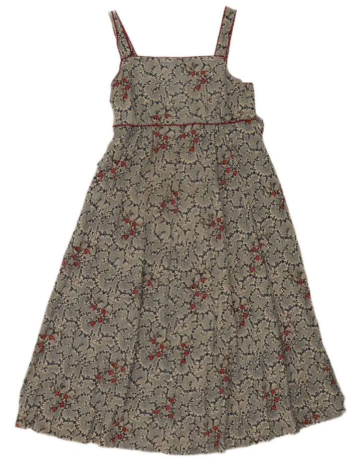 Selene Womens Sundress US 8 Medium Blue Floral