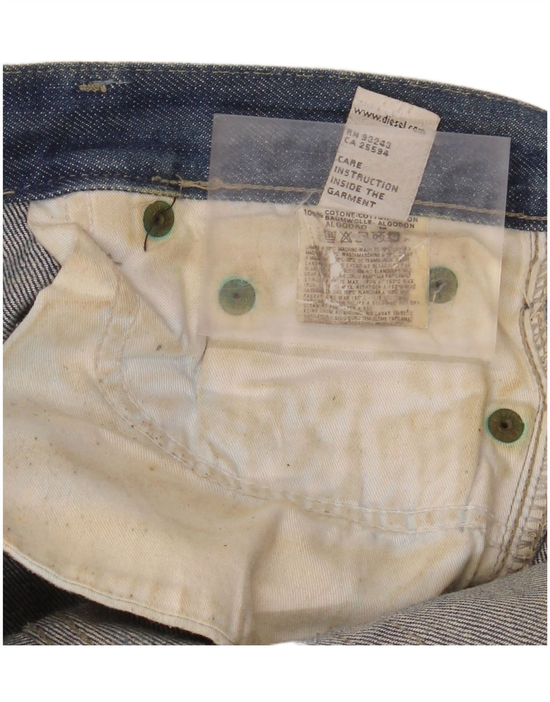 Diesel Womens Bootcut Jeans W32 L32 Blue Cotton