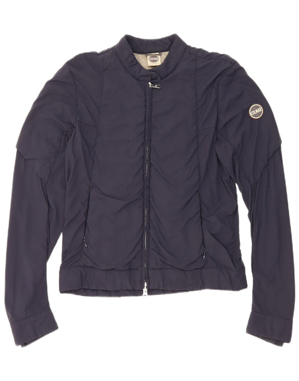 Colmar Womens Bomber Jacket IT 40 Small Navy Blue