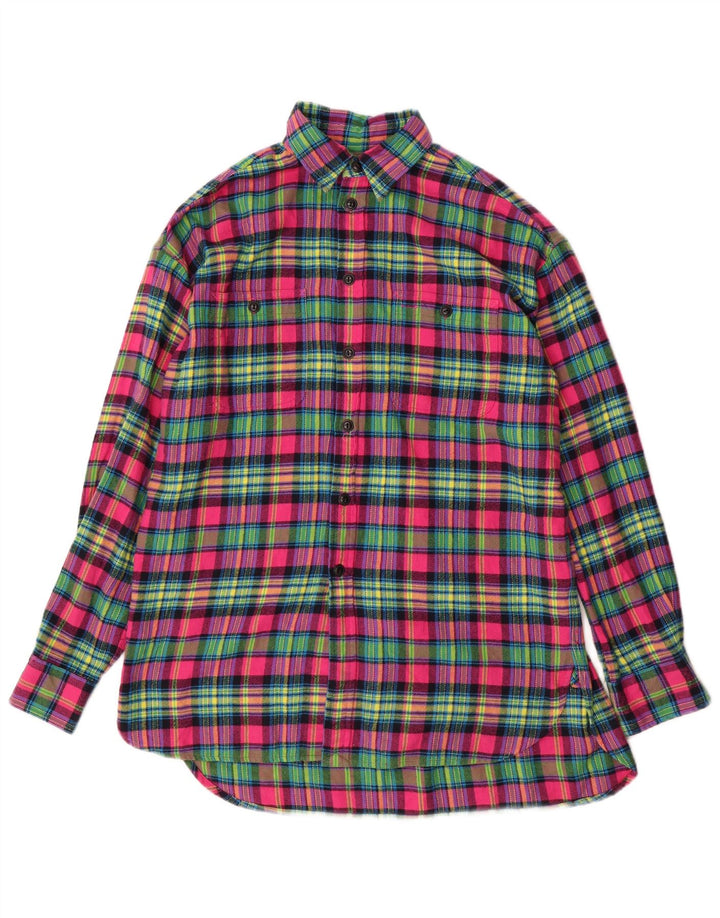 RALPH LAUREN Mens Flannel Shirt Medium Multicoloured Check Cotton