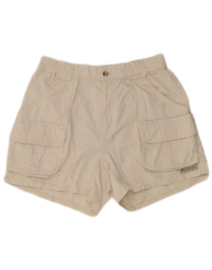 Columbia Womens Cargo Shorts US 6 Medium W28 Beige Cotton