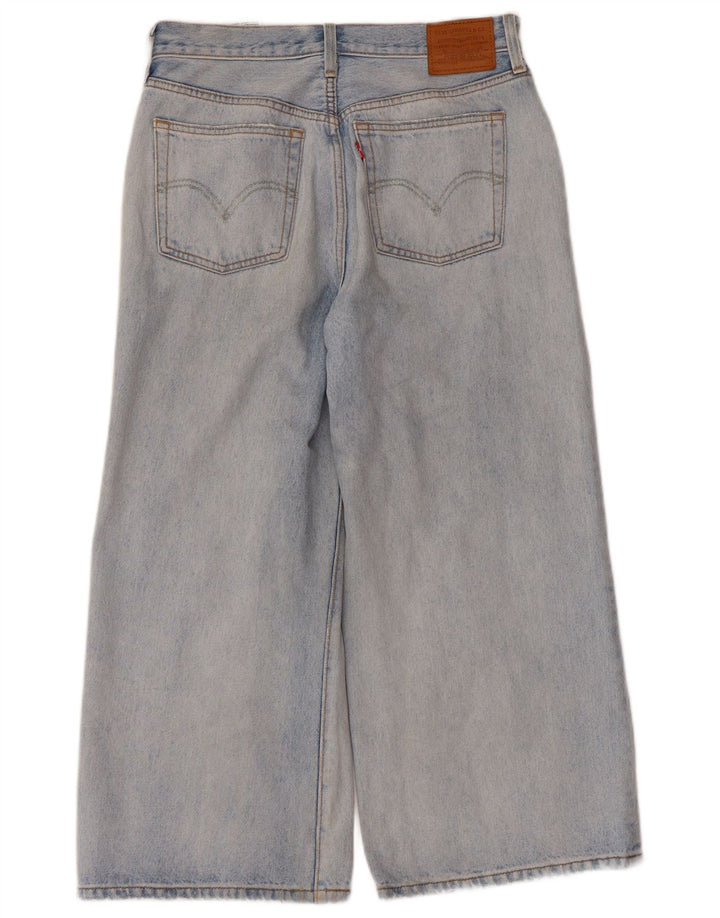 Levi's Womens Wide Leg Cropped Jeans W28 L23 Blue Cotton