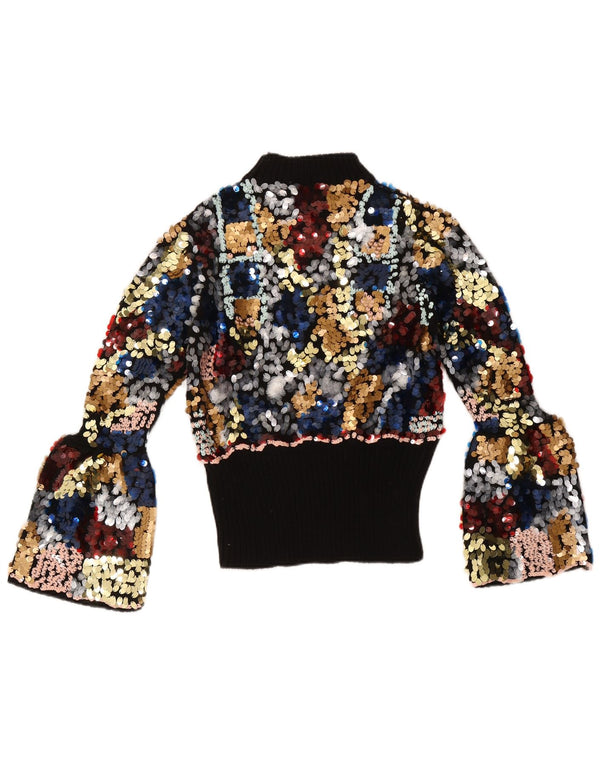 Zara Womens Turtle Neck Jumper Sweater UK 12 Medium Multicoloured Flecked