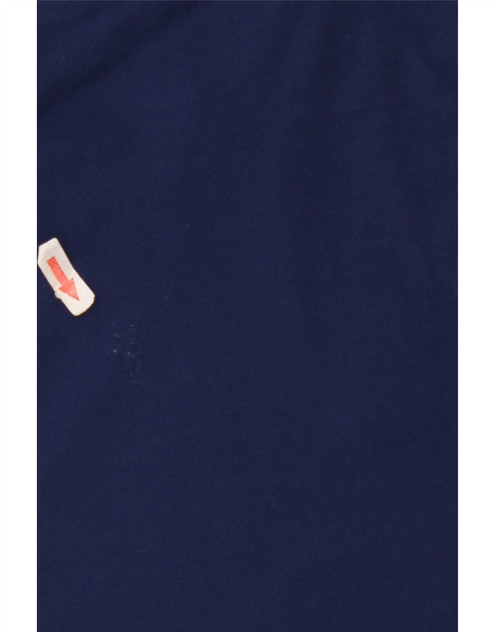 Adidas Mens Climalite T-Shirt Top Medium Navy Blue Colourblock Polyester