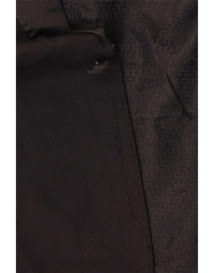 Marks & Spencer Mens 1 Button Blazer Jacket UK 46 XL Black New Wool